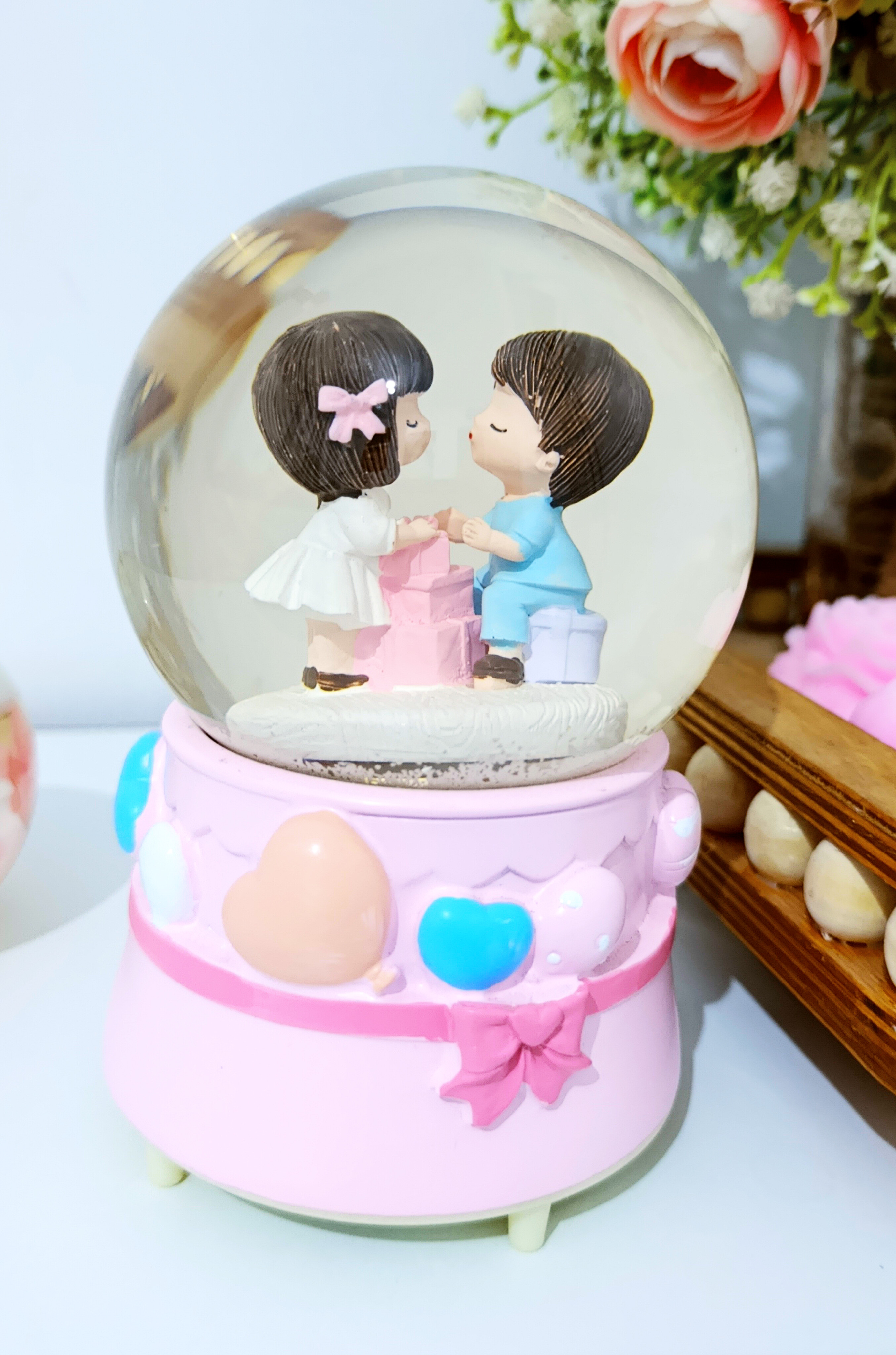 گوی موزیکال گوی موزیکال مدل love مدل دختر و پسر